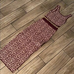 2 Piece MIDI Skirt set